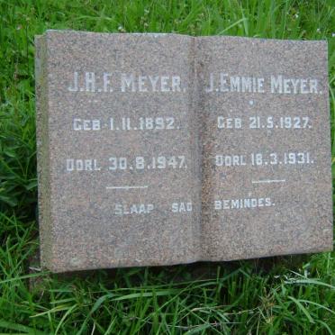 MEYER J.H.F. 1892-1947 :: MEYER J. Emmie 1927-1931
