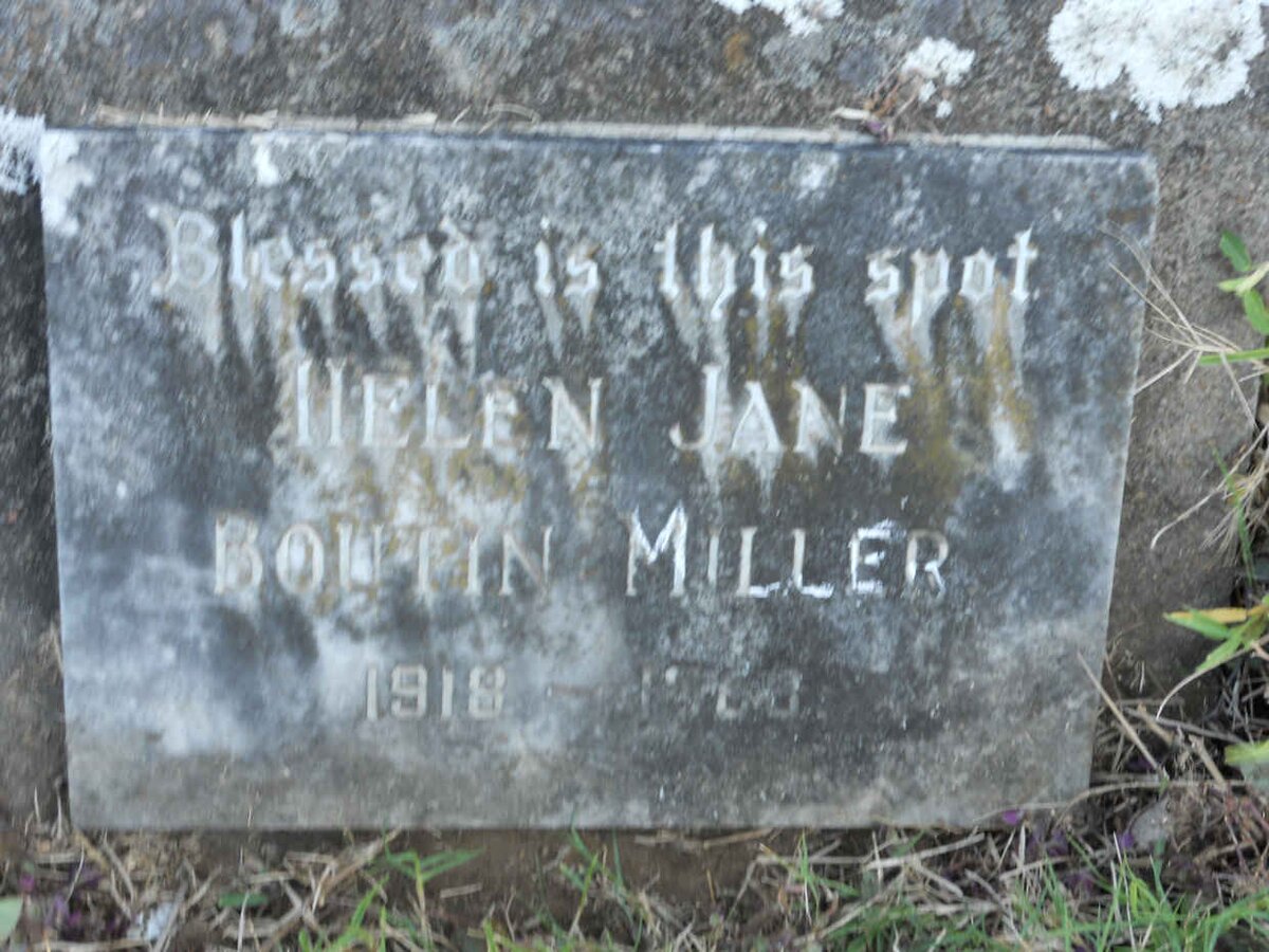 MILLER Helen Jane Boutin 1918-1968