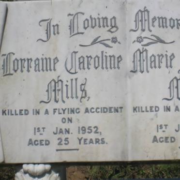 MILLS Lorraine Caroline -1952 :: MILLS Marie Amy -1952