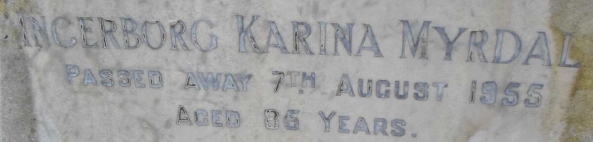 MYRDAL Lars -1946 &amp; Ingeborg Karina -1955 :: MYRDAL Samuel -1968 :: MYRDAL Laurence I. -1942