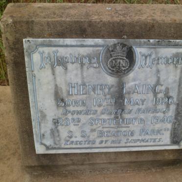 LAING Henry 1926-1946