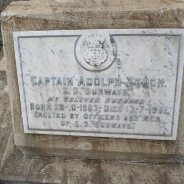 ZEUCH Adolph 1903-1951