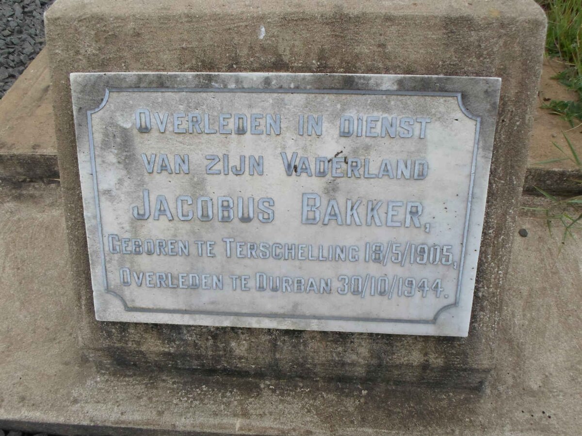 BAKKER Jacobus 1905-1944