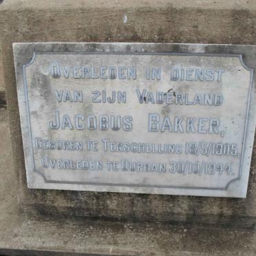 BAKKER Jacobus 1905-1944