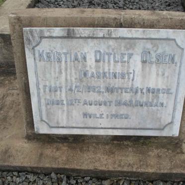 OLSEN Kristian Ditlef 1892-1943