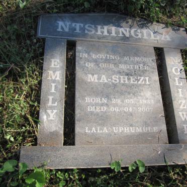 NTSHINGILA Emily Nolizwe 1934-2007