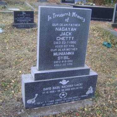 NAGAYAH Jack Chetty -1960 &amp; Muniamma Sybil -1961 :: NAGAYAH David Basil 1929-2009