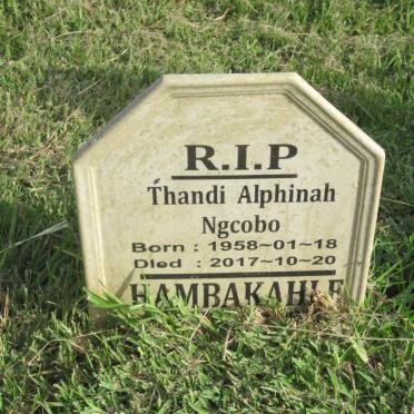 NGCOBO Thandi Alphinah 1958-2017
