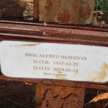 NGWENYA Bhie Alfred 1955-2019