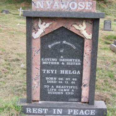 NYAWOSE Teyi Helga 1969-2001 :: NYAWOSE Helga Bantubahle Francoise 1969-2001