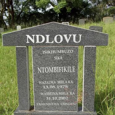 NDLOVU Ntombifikile 1978-2002