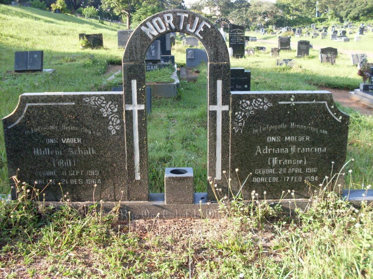 NORTJE Willem Schalk 1913-1964 &amp; Adriana Francina 1916-1994