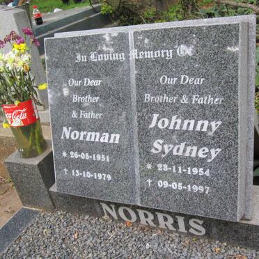 NORRIS Norman 1951-1979 :: NORRIS Johnny Sydney 1954-1997