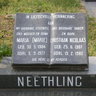 NEETHLING Christiaan Nicolaas 1907-1982 &amp; Maria 1904-1977