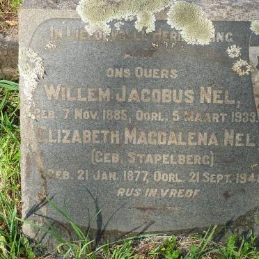 NEL Willem Jacobus 1885-1933 &amp; Elizabeth Magdalena STAPELBERG 1877-1948