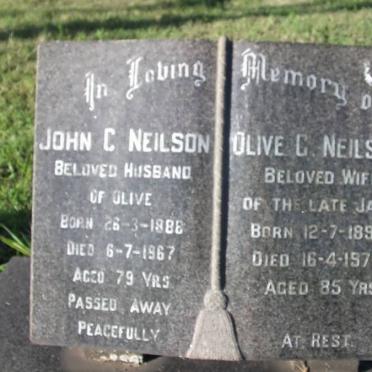 NEILSON John C. 1888-1967 &amp; Olive C. 1892-1977