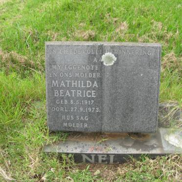 NEL Mathilda Beatrice 1917-1973