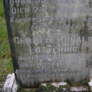 LOTTERING Gerald Ronald 1941-1947