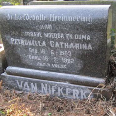 NIEKERK Petronella Catharina, van 1903-1982