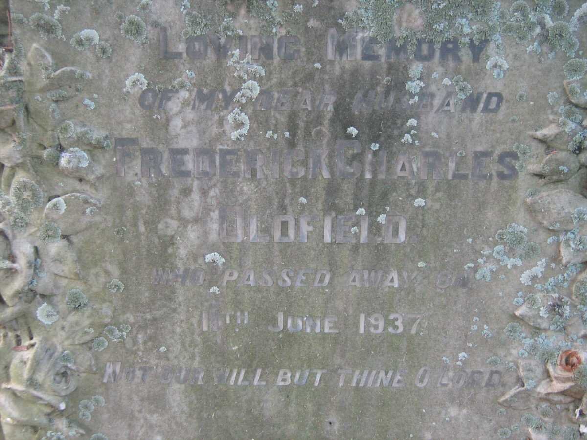 OLDFIELD Frederick Charles -1937