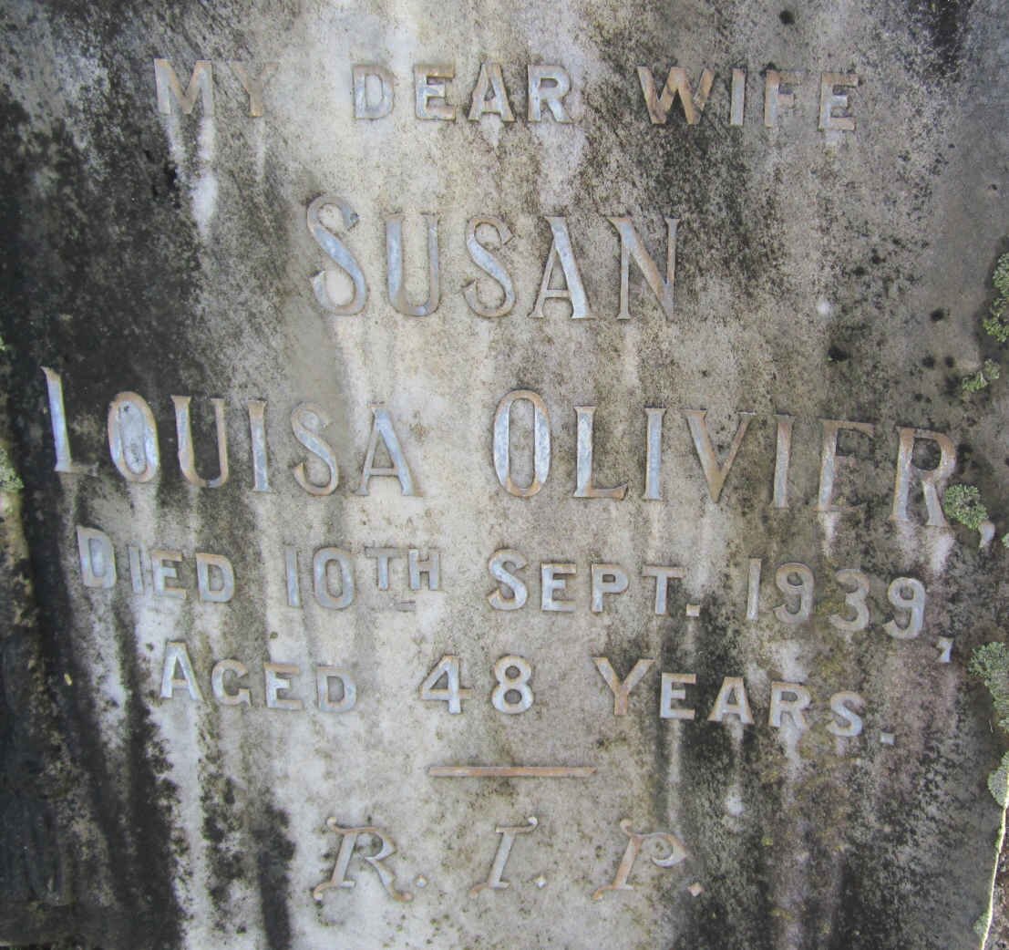 OLIVIER Susan Louisa -1939