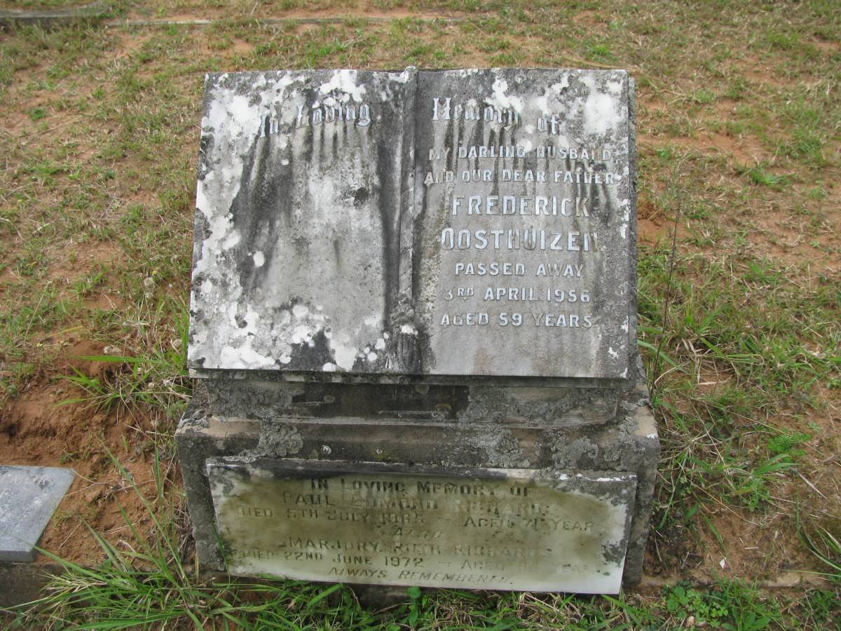 OOSTHUIZEN Frederick -1956 :: RICHARDS Paul Edmond -1965 &amp; Marjory Ruth -1972