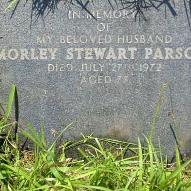 PARSONS Morley Stewart -1972