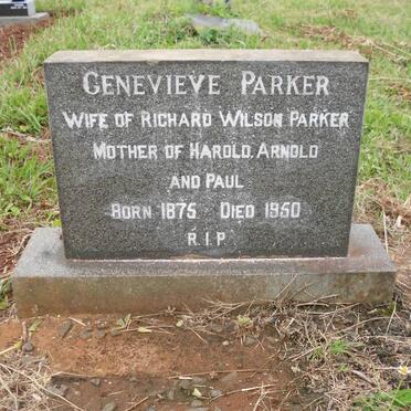 PARKER Genevieve 1875-1950
