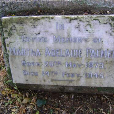 PALMER Martha Adelaide 1873-1945