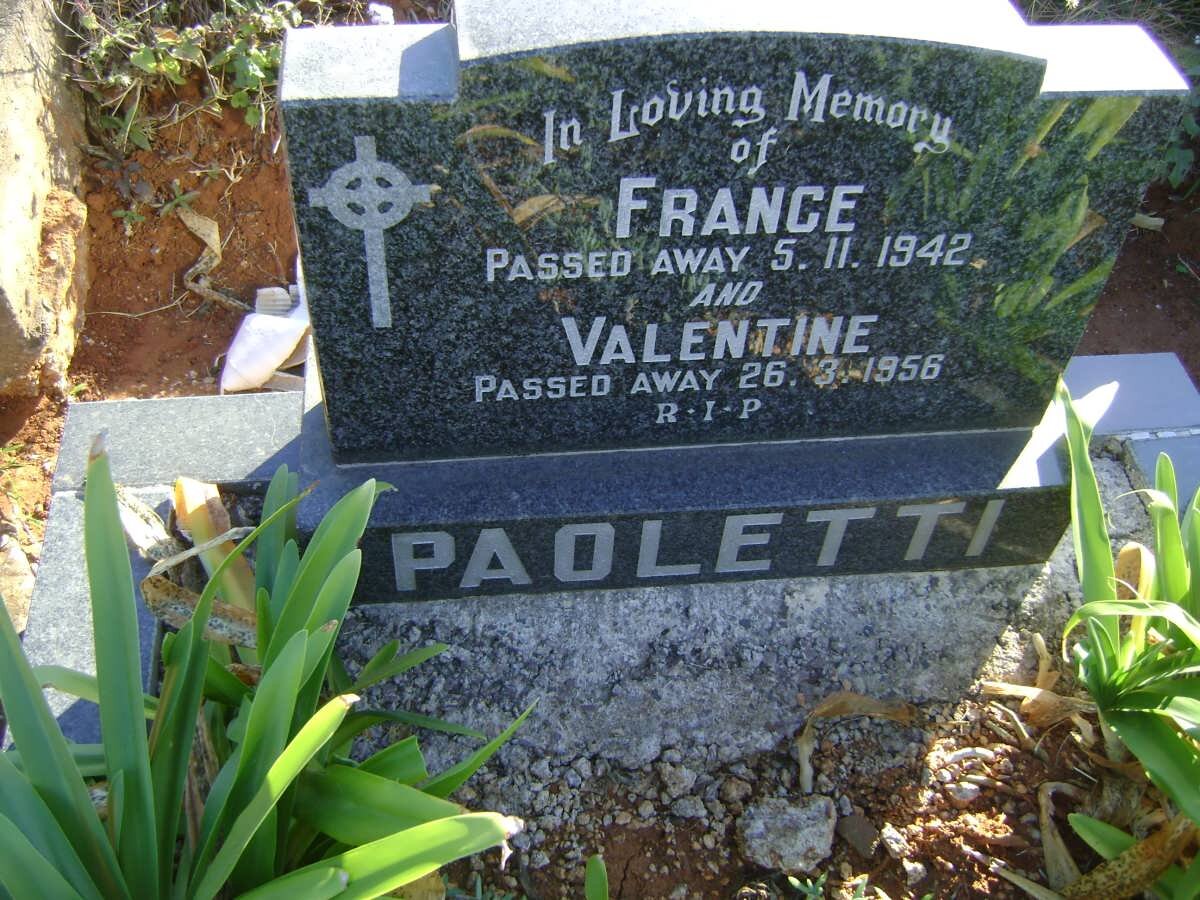 PAOLETTI France -1942 &amp; Valentine -1956