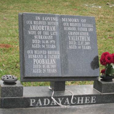 PADAYACHEE Amoortham -1978 :: PADAYACHEE Valiathum -2009 :: PADAYACHEE Poobalan -1989