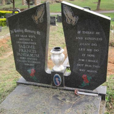 PANDARUM Salome Francis 1953-2007