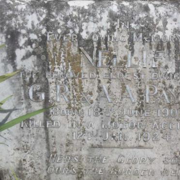 PAYNE Nellie 1902-1924 :: PAYNE George Robert -1934 :: PAYNE Alice Adelaide -1955 :: MURRAY Doris Maude -1957
