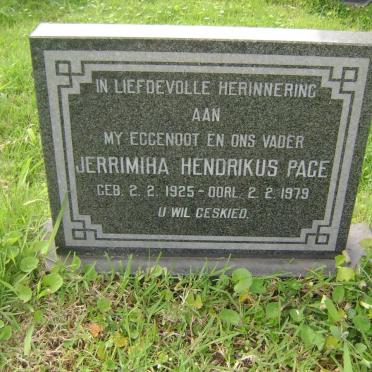 PAGE Jerrimiha Hendrikus 1925-1979