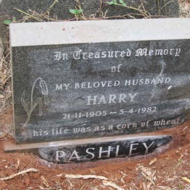 PASHLEY Harry 1905-1982