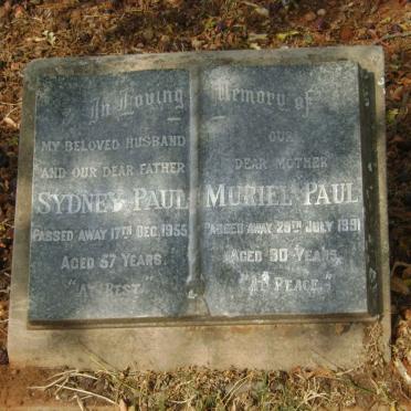 PAUL Sydney -1955 &amp; Muriel -1991