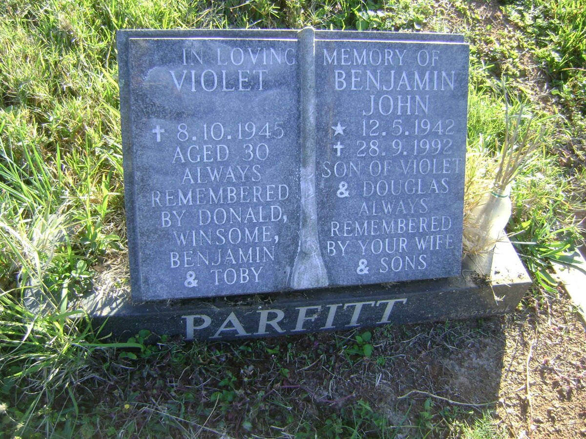 PARFITT Violet -1945 :: PARFITT Benjamin John 1942-1992