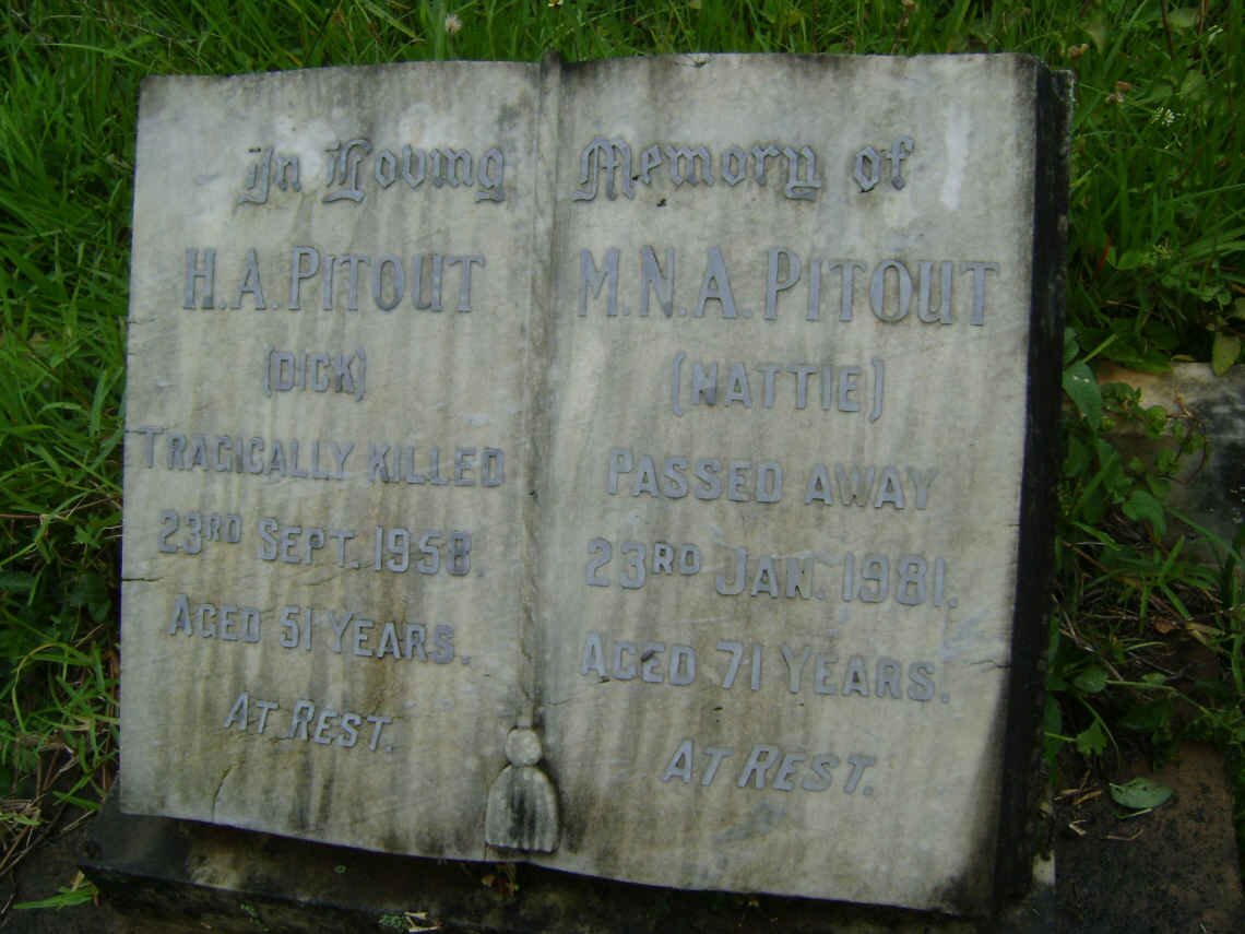 PITOUT H.A. -1958 &amp; M.N.A. -1981