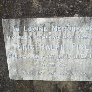 PIKE Eric Ralph -1937