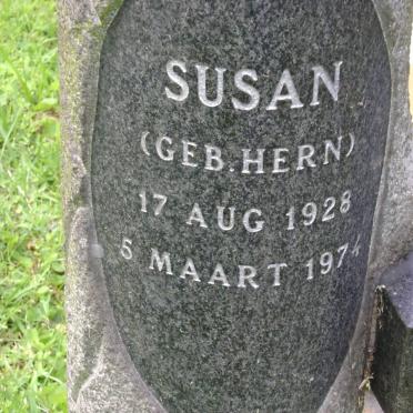 PIENAAR Susan nee HERN 1928-1974