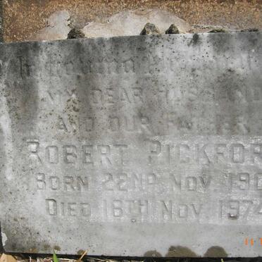 PICKFORD Samuel 1877-1963 &amp; Roseina Hetty 1883-1957 :: PICKFORD Samuel 1906-1921:: PICKFORD Robert 1905-1974