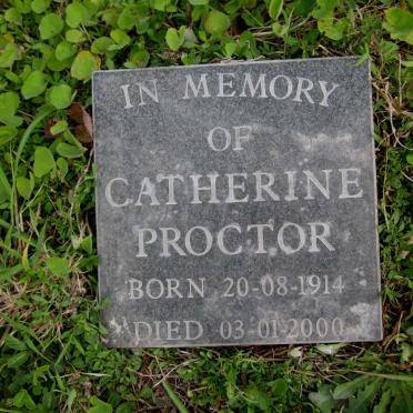 PROCTOR Catherine 1914-2000