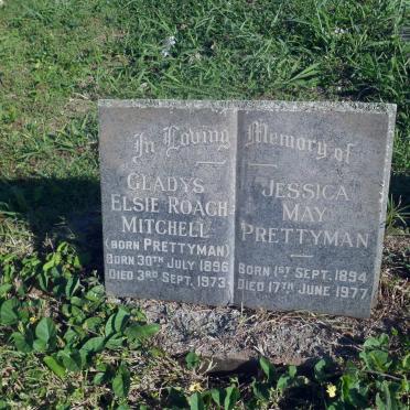 PRETTYMAN Jessica May 1894-1977 :: MITCHELL Gladys Elsie Roach nee PRETTYMAN 1896-1973