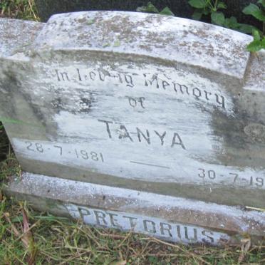 PRETORIUS Tanya 1981-1981