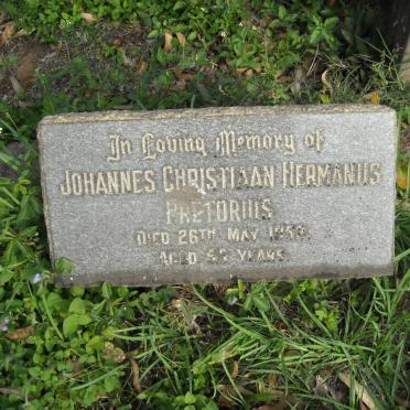PRETORIUS Johannes Christiaan Hermanus -1952