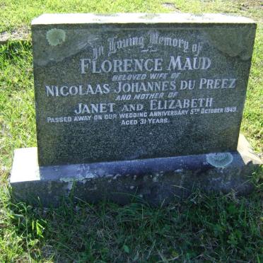 PREEZ Florence Maud, du -1949