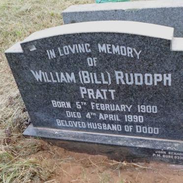 PRATT William Rudoph 1900-1990