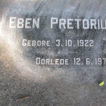 PRETORIUS Eben 1922-1974