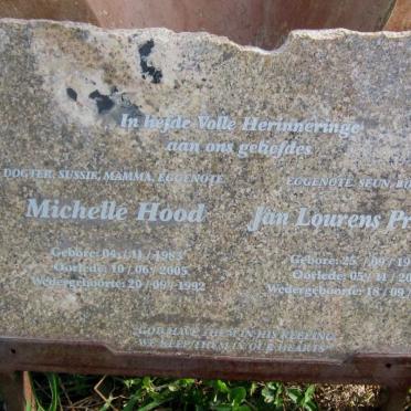 PRINSLOO Jan Lourens 1977-2009 &amp; Michelle HOOD 1983-2005