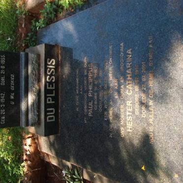 PLESSIS Maria Magdalena, du 1942-1955 :: DU PLESSIS Paul Philippus 1915-1984 &amp; Hester Catharina 1914-2001